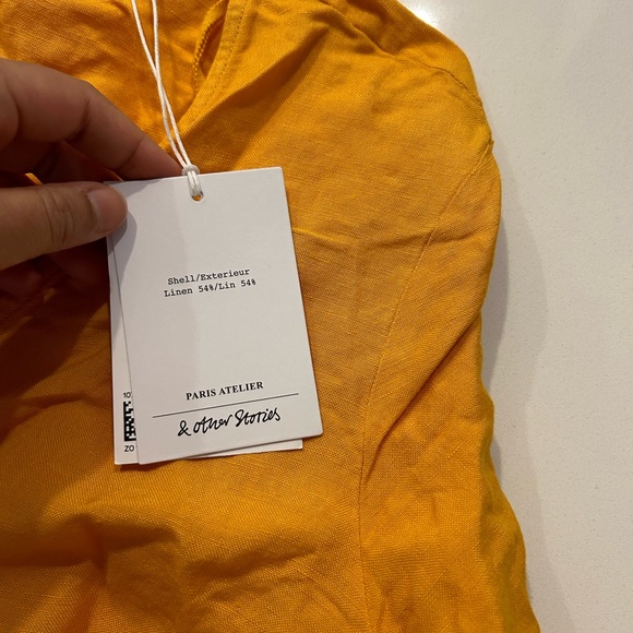 Never worn And Other Stories yellow crop top - Picture 2 of 3